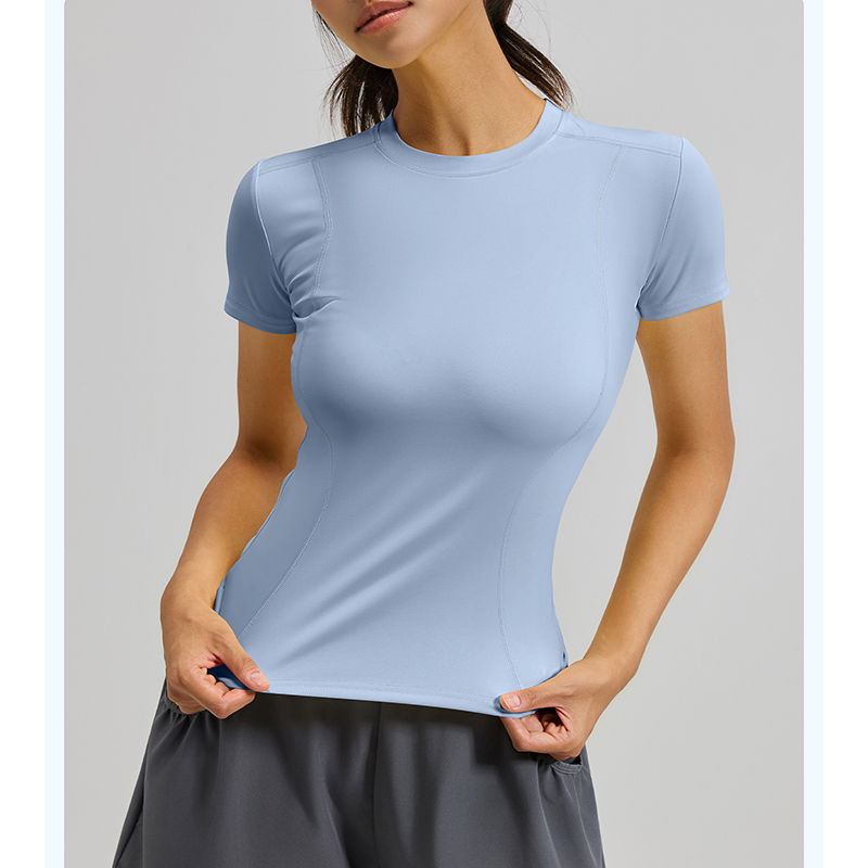 T Shirt Tight Fit - Camiseta de Yoga Ajustada para Mujer,