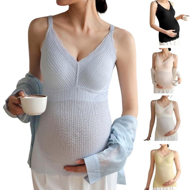 Camisola de enfermería Y4UD co - Tank Top Ribbed reseña y precio