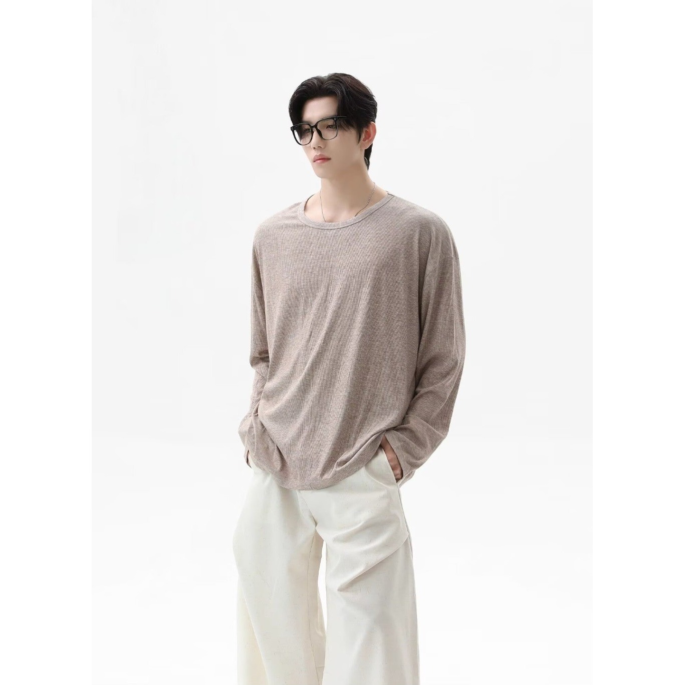 Camiseta de Manga Larga con Te - Undershirt Crew Neck reseña y precio