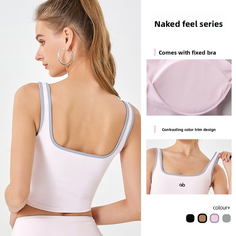 Camiseta sin mangas de yoga ac - Suspender Tank Top reseña y precio
